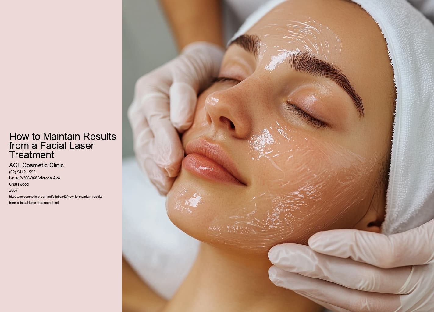 How to Maintain Results from a Facial Laser Treatment